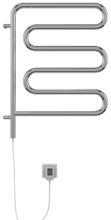 Электро 25 Ш-обр 450х570 поворотный Полотенцесушитель  TERMINUS Симферополь - фото 2