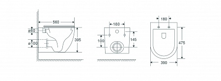 Подвесной унитаз безободковый Terminus Енисей Monolit 560х390 белый Симферополь - фото 8 Подвесной унитаз безободковый Terminus Енисей Monolit 560х390 белый Симферополь - фото 8