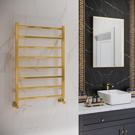 Ватикан П8 500х800 Полотенцесушитель TERMINUS Брашированное золото Симферополь - фото 3