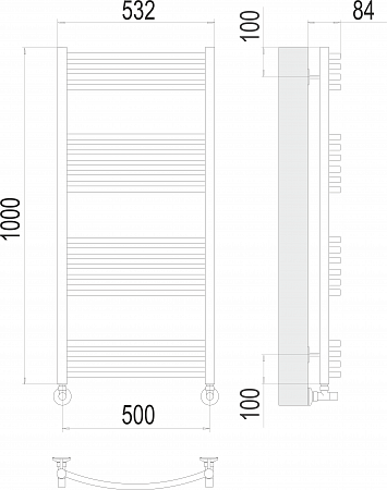 Классик П20 500х1000 Полотенцесушитель  TERMINUS Симферополь - фото 3