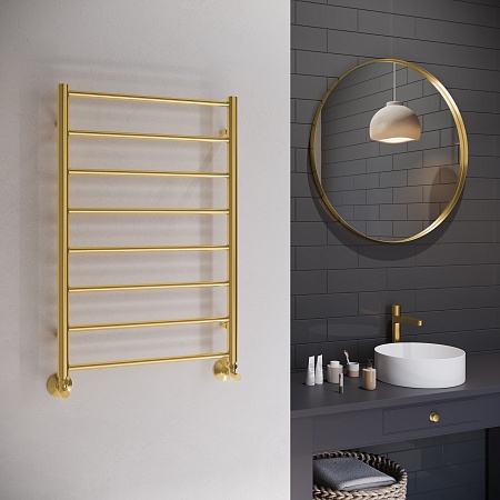 Аврора П8 500х800 Полотенцесушитель TERMINUS Брашированное золото Симферополь - фото 3 Аврора П8 500х800 Полотенцесушитель TERMINUS Брашированное золото Симферополь - фото 3