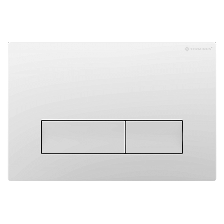 Клавиша смыва для инсталляции Terminus Classic кнопка прямоугольник цвет белый Симферополь - фото 1